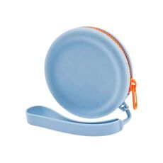 Borsa circolare per portamonete con cerniera per portamonete in silicone per animali domestici (blu cielo)