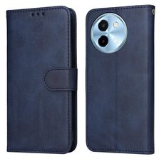 Per vivo Y38 5G / T3x 5G Custodia per telefono in pelle flip con texture classica in vitello globale (blu)