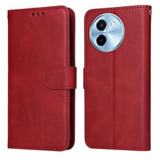 Per vivo Y38 5G / T3x 5G Custodia per cellulare in pelle flip classica con texture di vitello globale (rossa)