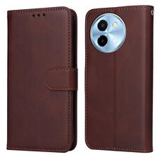 Per vivo Y38 5G / T3x 5G Custodia per cellulare in pelle flip classica con texture di vitello globale (marrone)