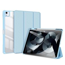 Custodia per tablet in pelle antiscivolo per iPad Air 13 2024 DUX DUCIS TOBY con funzione di sospensione/sveglia (blu)