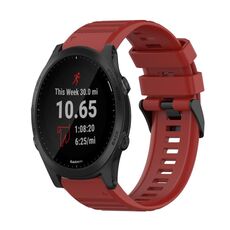 Per Garmin Forerunner 945 Cinturino in silicone con struttura orizzontale da 22 mm con strumento di rimozione (rosso)