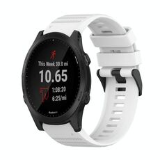 Per Garmin Forerunner 935 Cinturino in silicone con struttura orizzontale da 22 mm con strumento di rimozione (bianco)