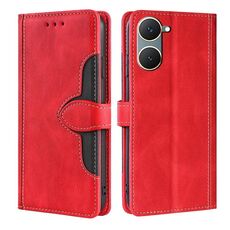 Custodia per cellulare in pelle con fibbia magnetica per vivo Y03 4G (rosso)