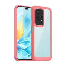 Per Honor 200 Lite 5G Custodia per telefono in TPU ibrido acrilico serie colorata (rossa)