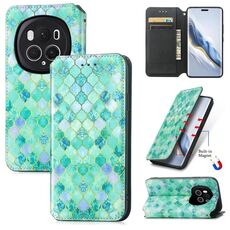 Per Honor Magic6 Pro CaseNeo Custodia per telefono in pelle magnetica colorata (Smeraldi)