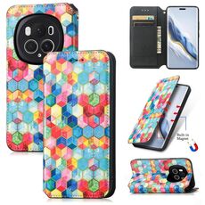 Per Honor Magic6 Pro CaseNeo Custodia per telefono in pelle magnetica colorata (Magic Space)