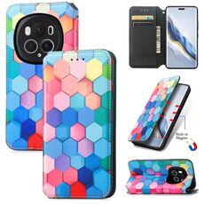 Per Honor Magic6 Pro CaseNeo Custodia per telefono in pelle magnetica colorata (cubo colorato)