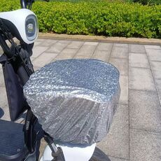 Batteria per auto Cestino anteriore Copertura antipioggia Cestino per bicicletta Borsa impermeabile Universale, Taglia: Grande (Argento)