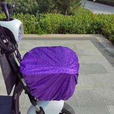 Batteria per auto Cestino anteriore Copertura antipioggia Cestino per bicicletta Borsa impermeabile Universale, Dimensioni: Super Large (Viola)