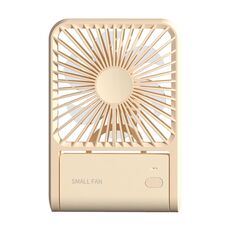 HX-123 Ventilatore da tavolo pieghevole sottile e leggero con ricarica USB montato a parete (giallo)