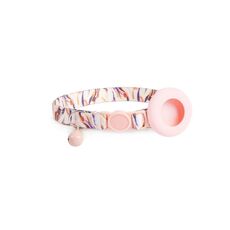 Custodia con design stampato per supporto per collare per animali AirTag con campanello e fibbia di sicurezza, stile: Water Moon