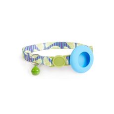 Custodia con design stampato per supporto per collare per animali AirTag con campanello e fibbia di sicurezza, stile: Lemon Ocean