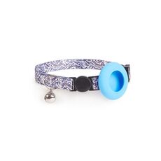 Custodia con design stampato per supporto per collare per animali AirTag con campanello e fibbia di sicurezza, stile: Night Coconut