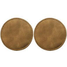 Sottobicchiere antiscivolo in pelle scamosciata per auto, 2 pezzi/set, decorazione interna per auto (marrone)