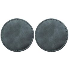 Sottobicchiere antiscivolo in pelle scamosciata per auto, 2 pezzi/set, decorazione interna per auto (grigio)