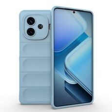 Per vivo iQOO Z9 Turbo 5G Magic Shield TPU + custodia per telefono in flanella (azzurro)