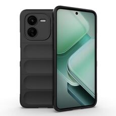 Per vivo iQOO Z9X 5G Magic Shield TPU + custodia per telefono in flanella (nera)