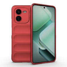 Per vivo iQOO Z9X 5G Magic Shield TPU + custodia per telefono in flanella (rossa)