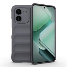Per vivo iQOO Z9X 5G Magic Shield TPU + custodia per telefono in flanella (grigio scuro)