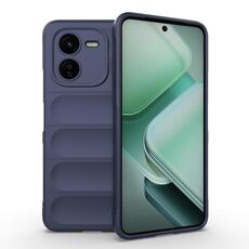 Per vivo iQOO Z9X 5G Magic Shield TPU + custodia per telefono in flanella (blu scuro)