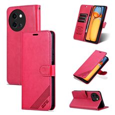 Per vivo Y200i 5G / Y38 / T3X AZNS Custodia in pelle con texture in pelle di pecora (Rosso)