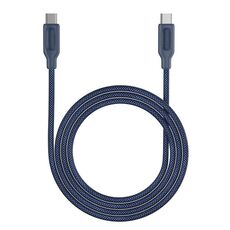 Cavo dati intrecciato MOMAX DC28 da USB-C/Type-C a USB-C/Type-C, lunghezza: 2 m (blu)