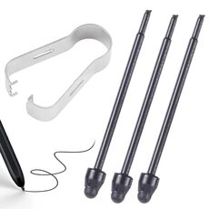 Per Samsung Galaxy Z Fold5 / Fold4 / Fold3 4 in 1 penna stilo punte di ricambio per matita (nero)