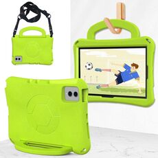 Per Samsung Galaxy Tab S9 FE 11 X510 2023 Custodia per tablet antiurto EVA a forma di calcio (verde erba)