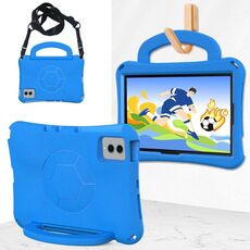 Per Samsung Galaxy Tab S9 FE 11 X510 2023 Custodia per tablet antiurto in EVA a forma di calcio (blu)