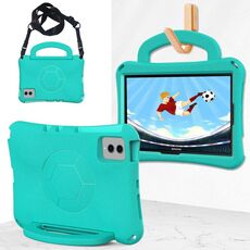 Per Samsung Galaxy Tab S9 FE 11 X510 2023 Custodia per tablet antiurto EVA a forma di calcio (verde menta)