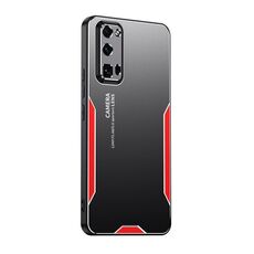 Custodia per telefono ibrida in metallo TPU per Honor 30 Pro Blade Series (rossa)