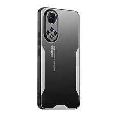 Custodia per telefono ibrida in metallo TPU per Honor 50 Pro Blade Series (argento)