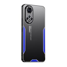 Per Honor 50 Pro Blade Series Custodia per telefono ibrida in metallo TPU (blu)