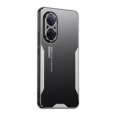 Per Honor 50 SE Blade Series Custodia per telefono ibrida in metallo TPU (Argento)