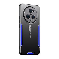 Custodia per telefono ibrida in metallo TPU per Honor Magic5 Pro Blade Series (blu)