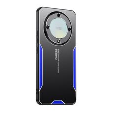 Custodia per telefono ibrida in metallo TPU per Honor X9a Blade Series (blu)