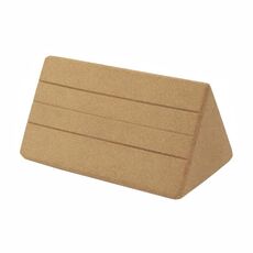 Blocchi per yoga in sughero ad alta densità 19,5 x 11 x 11 cm. Mattoni triangolari per esercizi addominali e vita.