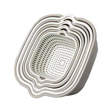 Cestello di scarico 8 in 1 Cesto per lavaggio verdure a doppio strato Bacinella per frutta (Grigio Bianco)