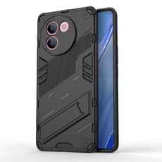 Per vivo V30e 5G Global Punk Armor 2 in 1 PC + custodia per telefono TPU con supporto (nero)