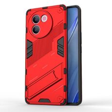 Per vivo V30e 5G Global Punk Armor 2 in 1 PC + custodia per telefono TPU con supporto (rosso)