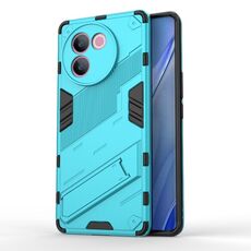 Per vivo V30e 5G Global Punk Armor 2 in 1 PC + custodia per telefono TPU con supporto (blu)