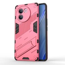 Per vivo V30e 5G Global Punk Armor 2 in 1 PC + custodia per telefono TPU con supporto (rosso chiaro)