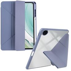 Per Huawei MatePad Pro 11 2022/2024 Custodia per tablet in pelle con deformazione acrilica trasparente (viola lavanda)