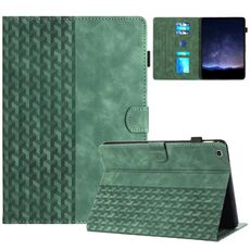 Custodia per tablet in pelle goffrata con blocchi per Samsung Galaxy Tab A 10.1 2019 (verde)