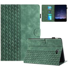 Per Samsung Galaxy Tab A 10.1 T580 Custodia Smart Tablet in pelle goffrata con blocchi da costruzione (verde)