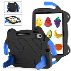 Per iPad Air 11 2024 Ice Baby EVA Custodia rigida antiurto per tablet PC (nero + blu)
