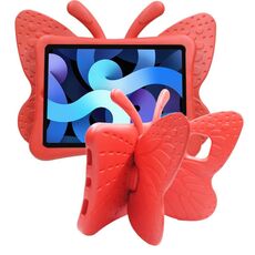 Custodia per tablet antiurto EVA per bambini con staffa a farfalla per iPad Air 11 2024 (rosso)