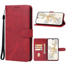 Custodia in pelle per telefono Honor 200 Pro (rossa)
