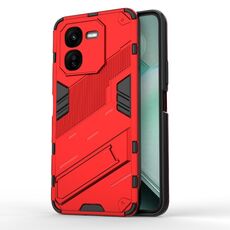Per vivo iQOO Z9X 5G Punk Armor 2 in 1 PC + custodia per telefono in TPU con supporto (rosso)